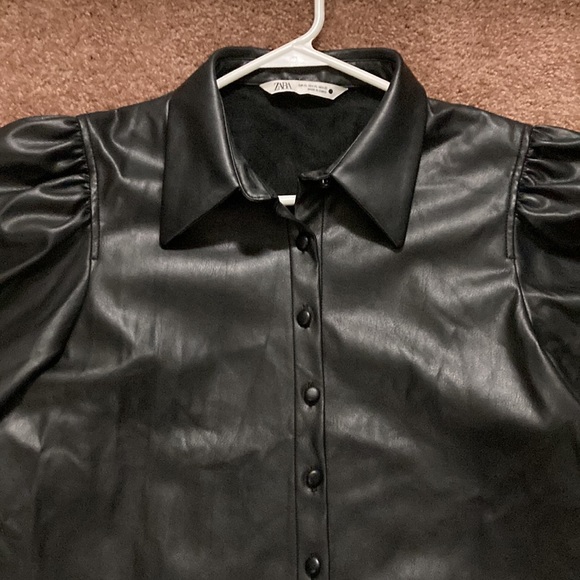 NWOT Zara foux leather jacket - Picture 7 of 7
